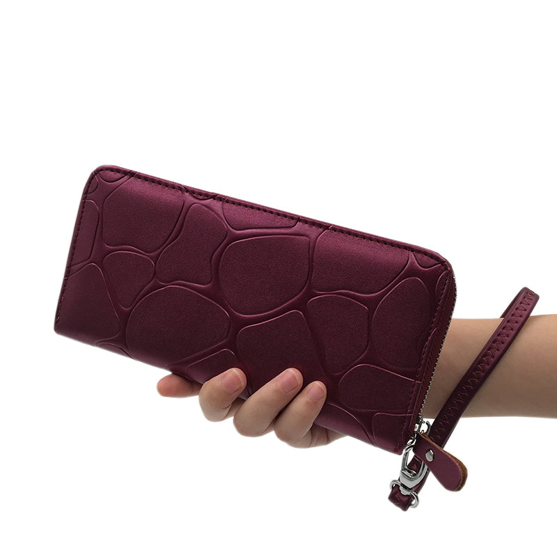 Voluminous Women Wallet with Wrist Strap
