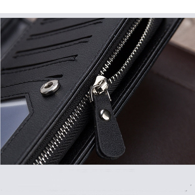 Baellerry Leather Men Wallet with Strap