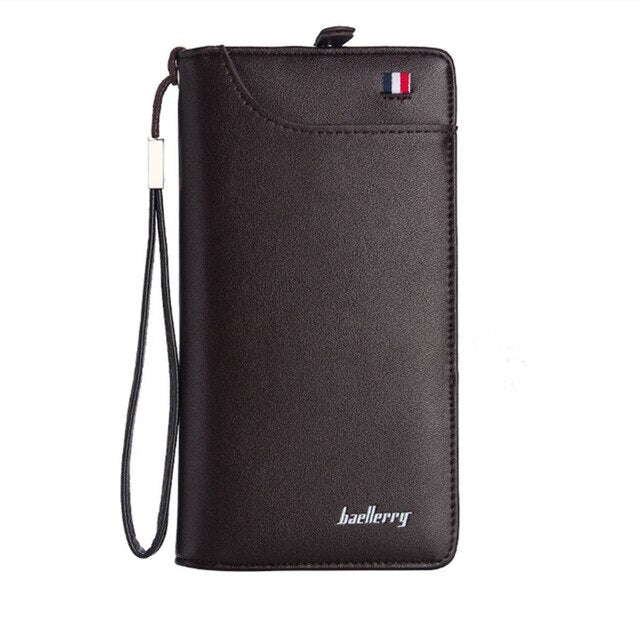 Baellerry Leather Men Wallet with Strap