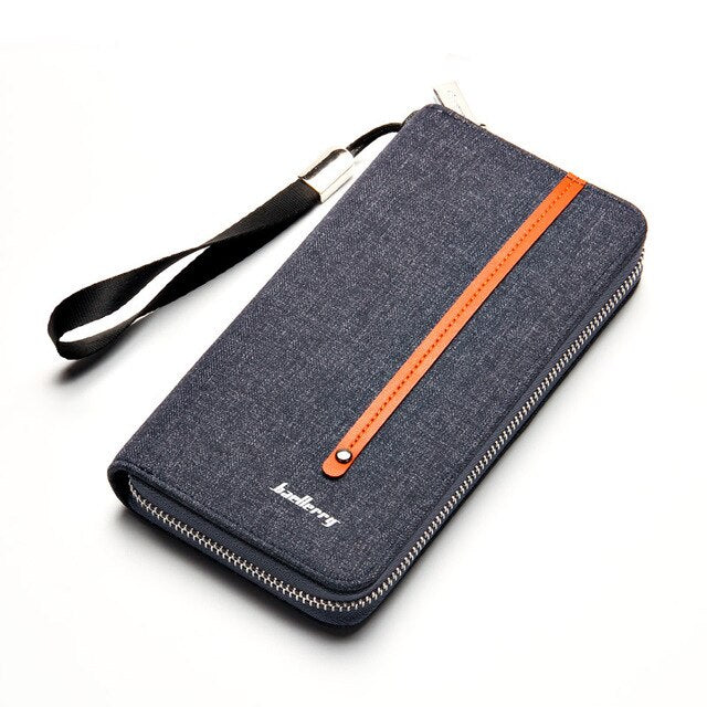 Baellerry Canvas Men Wallet with Wrist Strap