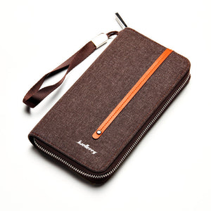 Baellerry Canvas Men Wallet with Wrist Strap