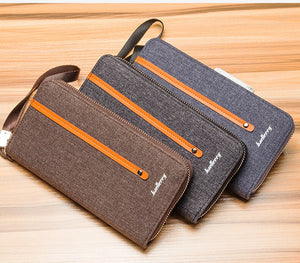 Baellerry Canvas Men Wallet with Wrist Strap
