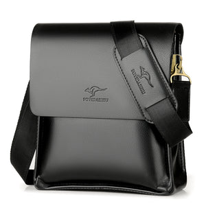 Black and Brown Messenger Bag