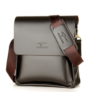 Black and Brown Messenger Bag