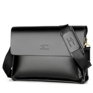 Black and Brown Messenger Bag