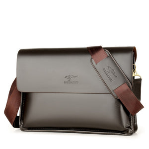 Black and Brown Messenger Bag